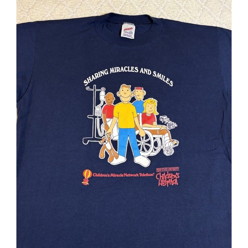 VTG 1990s Children’s Miracle Network Telethon Penn St Hospital USA Made Shirt L